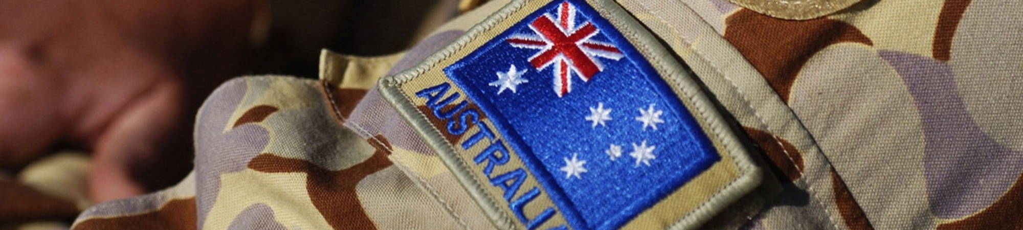 Australian Army Camo Veteran Flag Header Image